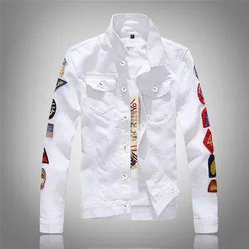 

Men's Autumn Winter Casual Long Sleeve Turn-down Collar Solid Denim Jacket Coat brand casual windbreaker top quality jacket 7.22