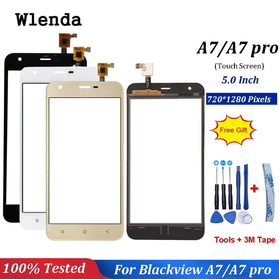 

For BlackView A7 / A7 Pro Touch Screen Lens Sensor Touch Panel Replacement Mobile Phone Accessories +Tools For BlackView A7
