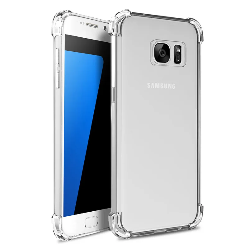 Противоударный Прозрачный чехол для samsung Galaxy S10 S9 S8 плюс S7 S6 Edge Note 8 9 J5 A5 J3 A3 J7 A7 J6 2016