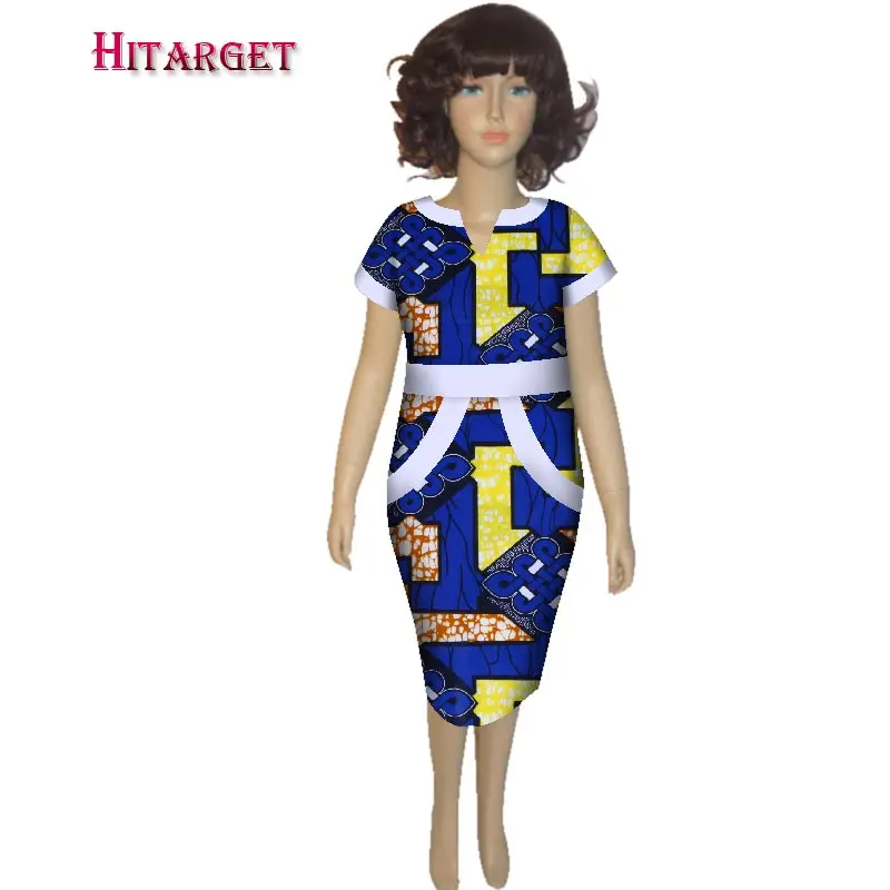 Осеннее детское платье в африканском стиле, детское традиционное хлопковое платье с v-образным вырезом и вышивкой, подходящее для девочек с