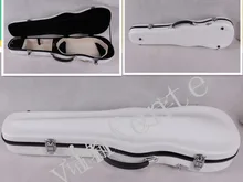 4/4 Violine bei Glasfaser-Weiche ahmen Leder Rosa Weiß schwarz # Party-GF12