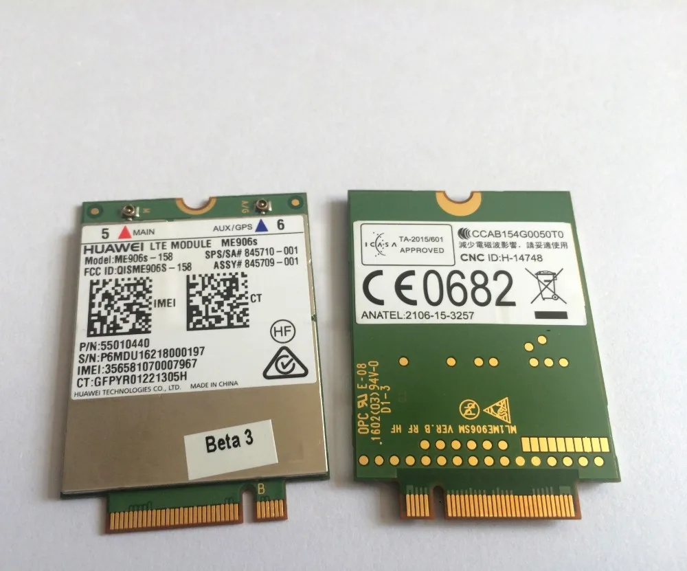 Unlocked ME906S ME906S-158  +2pcs 4G NGFF antenna NEW&Original M.2 Qual band FDD LTE 4G module best 4g usb modem