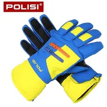 POLISI мужские и женские лыжные Зимние перчатки для сноуборда, снегохода, езды на мотоцикле, зимние ветрозащитные водонепроницаемые флисовые теплые перчатки