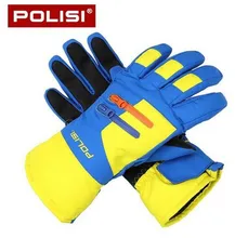 POLISI Men Women Ski Snow Snowboard Snowmobile Motorcycle Riding Gloves Winter Windproof Waterproof Fleece Thermal Warm Gloves