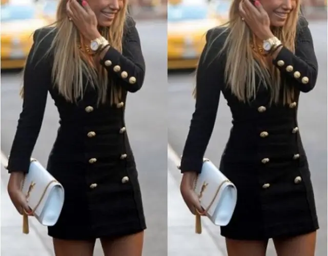Veste Longues Cou Outwear Robe Femmes À Manches Sexy V Double Mince N0wP8OkXZn