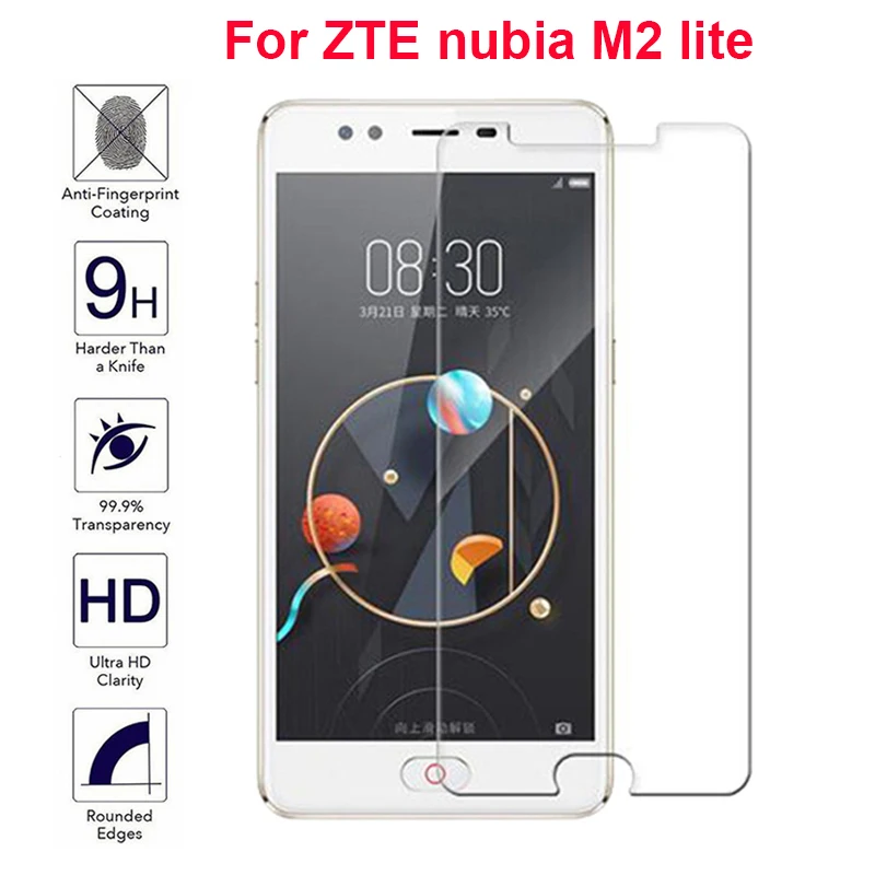 

2PC Explosionproof Tempered Glass Protective Film For ZTE nubia V18 Z17 Lite Case Screen Protector for ZTE Nubia Z11 Glass