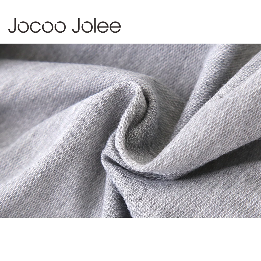 Женские повседневные толстовки Jocoo Jolee сексуальные с V образным вырезом и