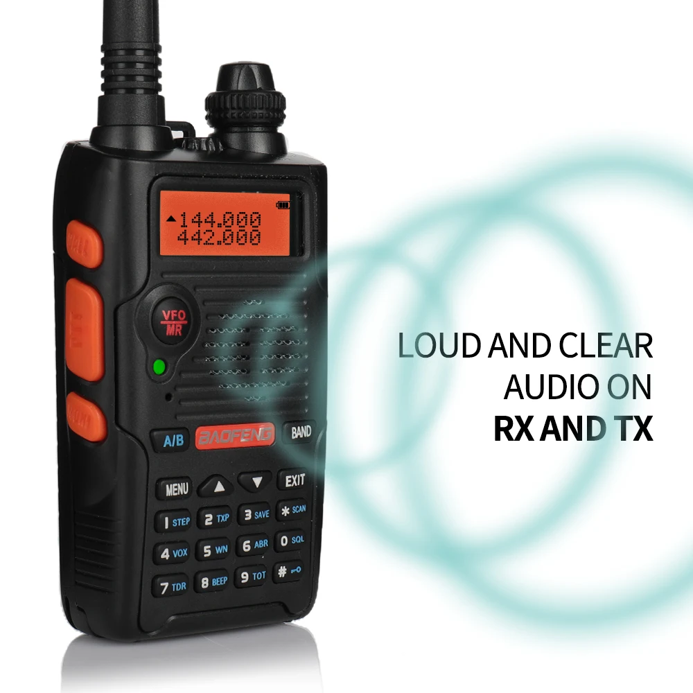 Baofeng UV-5R EX 5 W Dual Band тот FM двухстороннее радио портативная рация VHF UHF Перезаряжаемые Long Range Ham Radio Channel сканирования