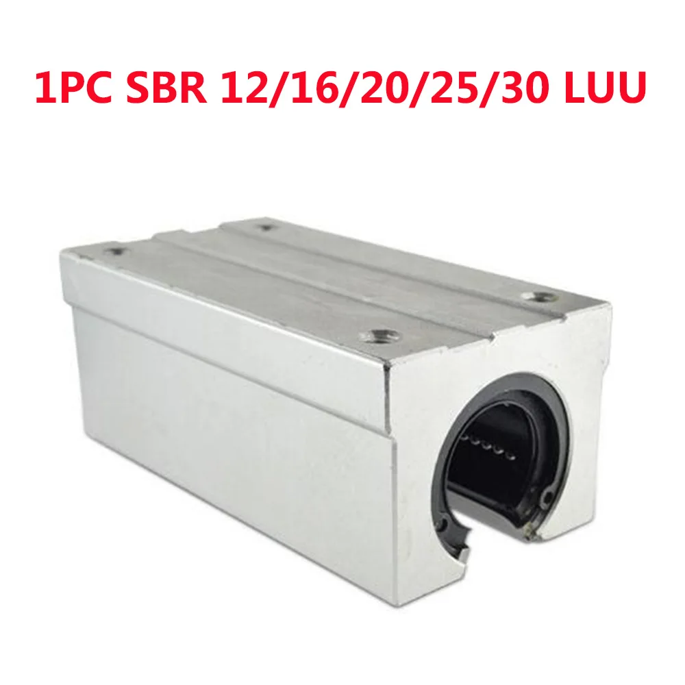 1 шт. SBR12LUU/SBR16LUU/SBR20LUU/SBR25LUU/SBR30LUU Линейный шарикоподшипник блок ЧПУ маршрутизатор