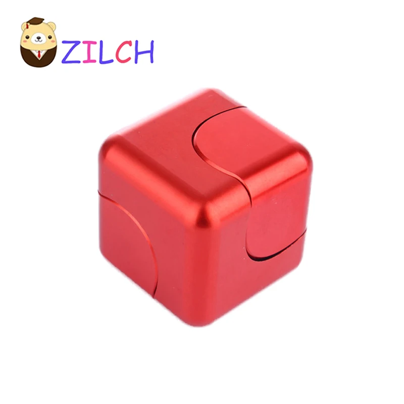 

New Desk Toy EDC Cube Square Metal Fidget Cube Alloy Spinner Fidget Square Alloy Finger Cube Decompression Anxiety Toys Beyblade
