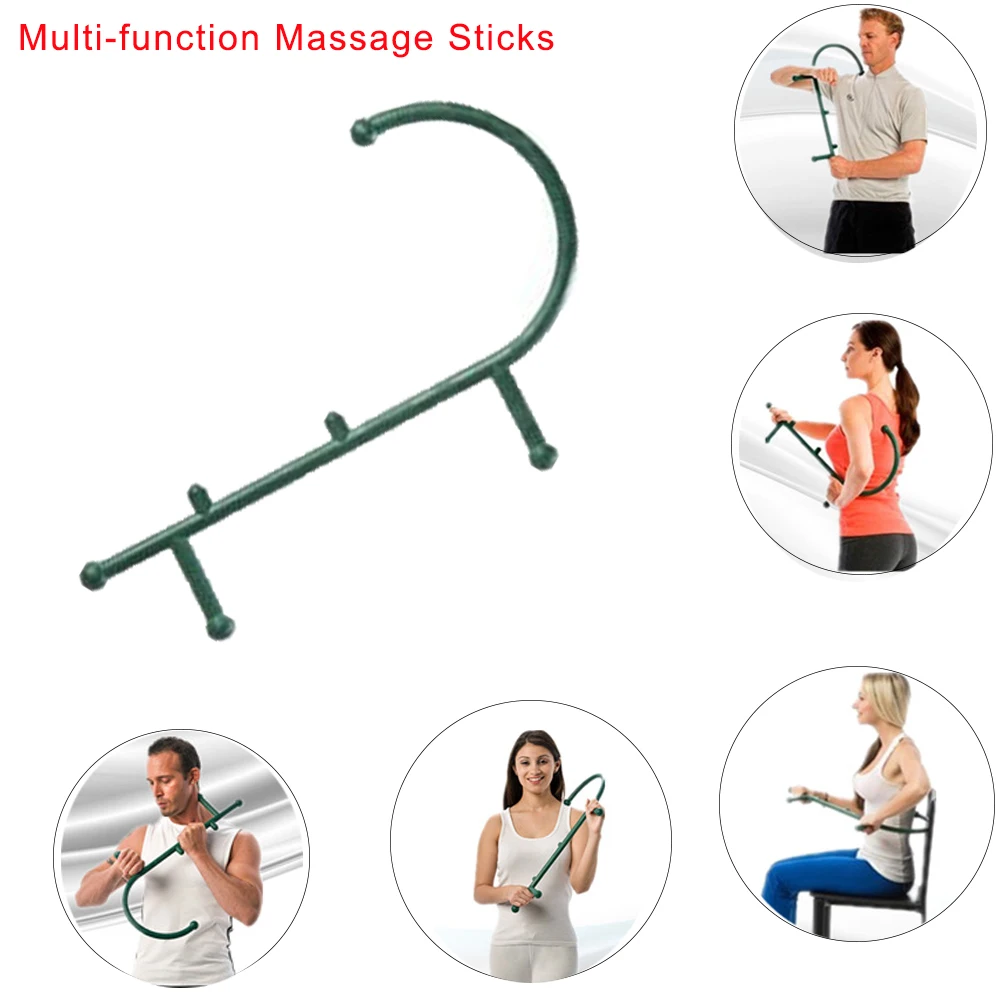 Full Body Massage Cane Back Hook Massager Neck Self Muscle Pressure
