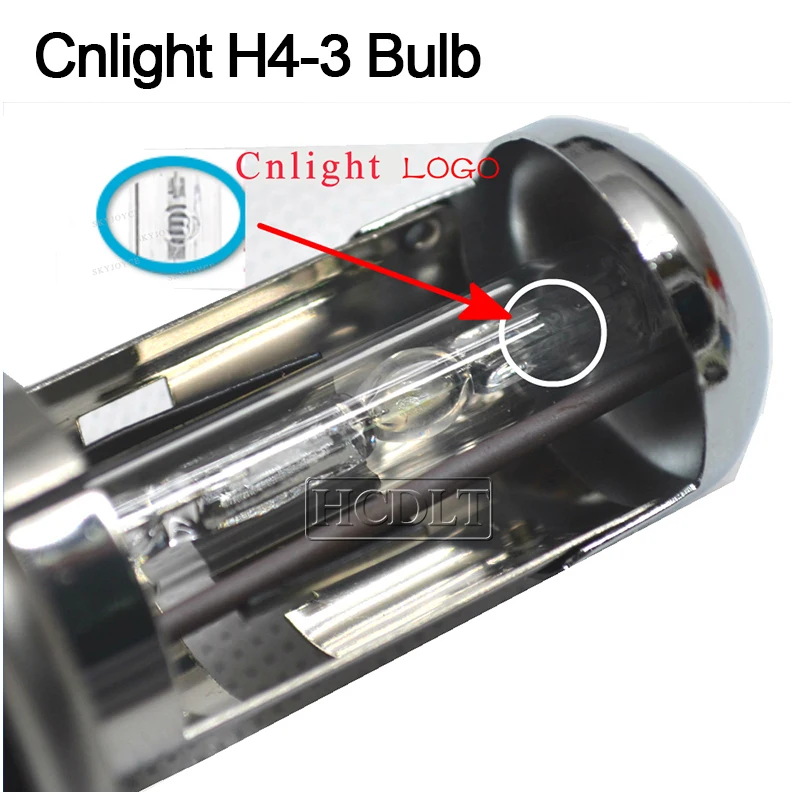 Комплект ксеноновых фар HCDLT 12 В 55 Вт биксенон H4 Cnlight HID сменная лампа 4300K 6000K DLT F5T