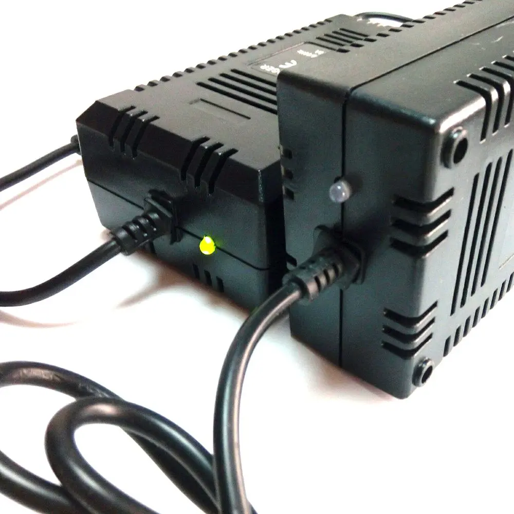 EU 24V Smart Charger AGM Gel Lead Acid Battery Charge DC27.6V 2A With 3 Pins 12mm Aviation Connector
