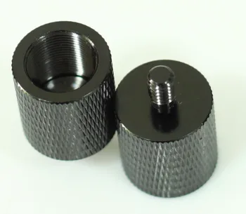 

2x Thread Adapter Microphone Stand 5/8" 27 Female to 1/4" 20 male camera tripod (pack of two)
