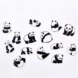 45 шт. Kawaii Panda наклейки из бумаги васи милые канцелярские DIY стикеры s Скрапбукинг фото украшения Этикетка журнал поставки