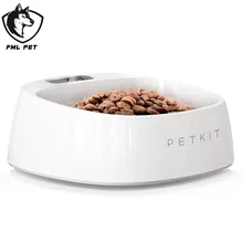 FML домашнее животное подачи Смарт антибактериальные собачья миска Водонепроницаемый Вес Кошачьи миски нескользящие для малых и средних собак Еда миска для собак воды