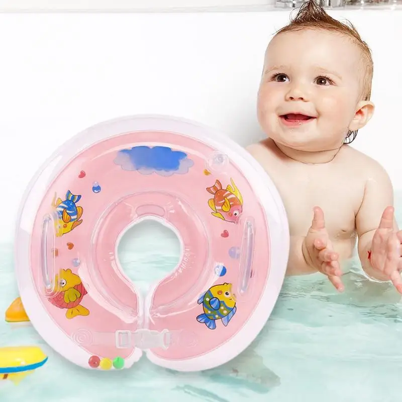 Классическая Детская игрушка для воды, детский нашейный плавательный круг, детское банное кольцо для шеи, надувное кольцо для шеи, анти-задний спасательный круг