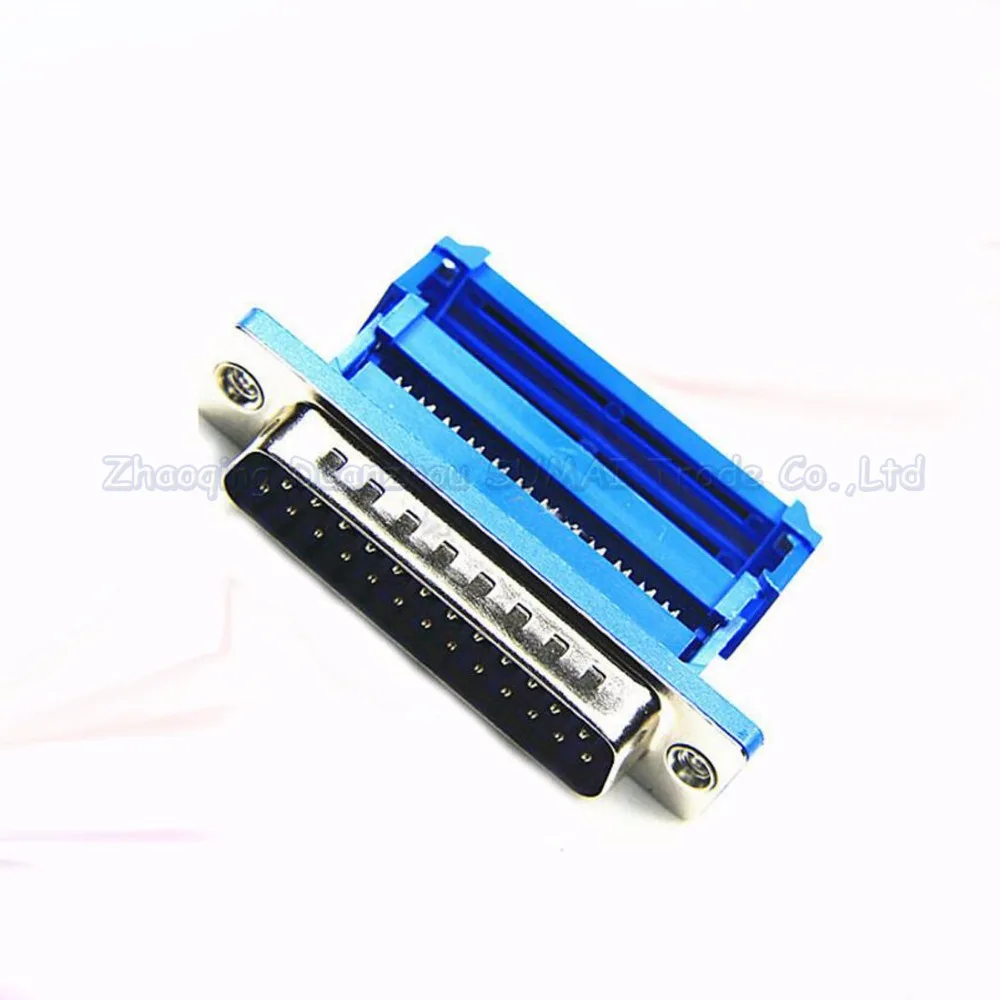 DB25 male socket connector jack Pressure wire type Crimp type Serial