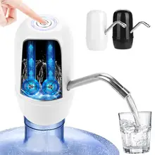 Bomba de agua automática para botella, dispensador de agua con carga USB, doble eléctrico