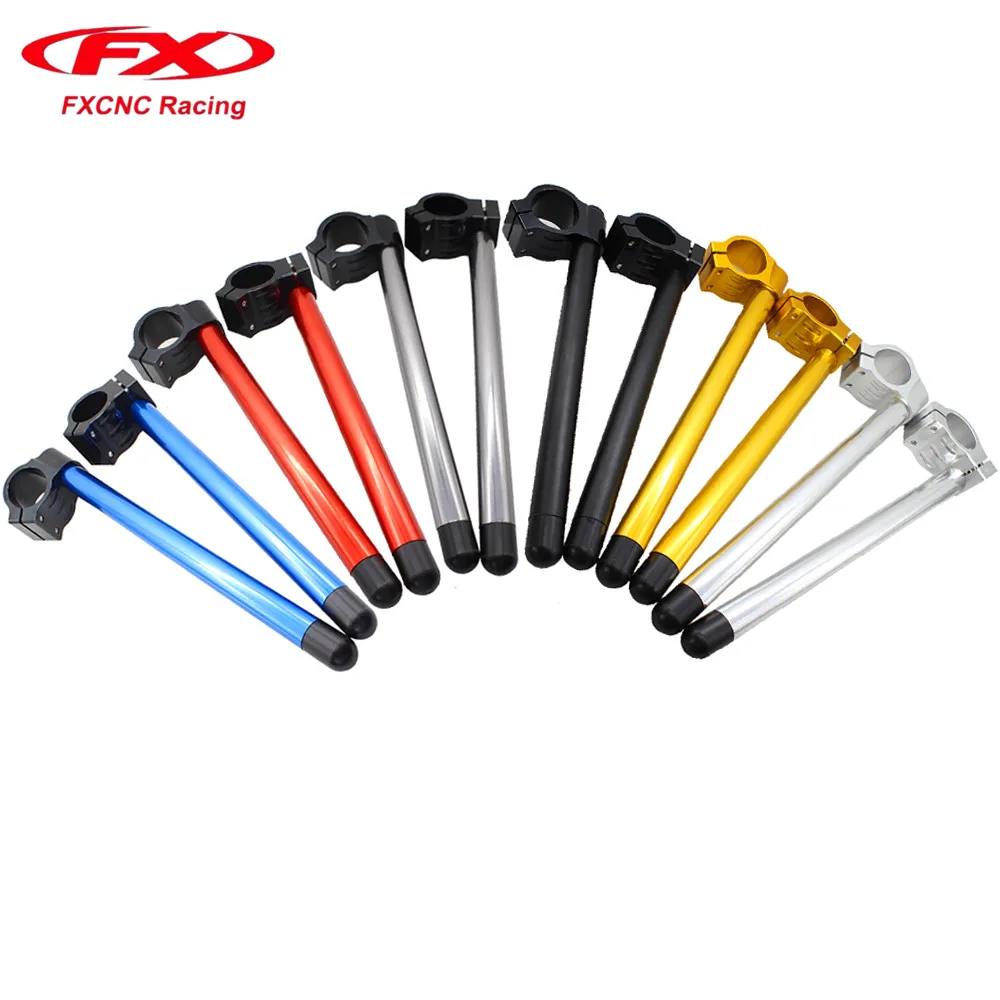FX CNC 7/8&quot 43mm Motorcycle Regular And Riser Clip On HandleBars Fork Handle Bars Clip-on For HONDA CBR1100XX 1997 - 2002 2001 |