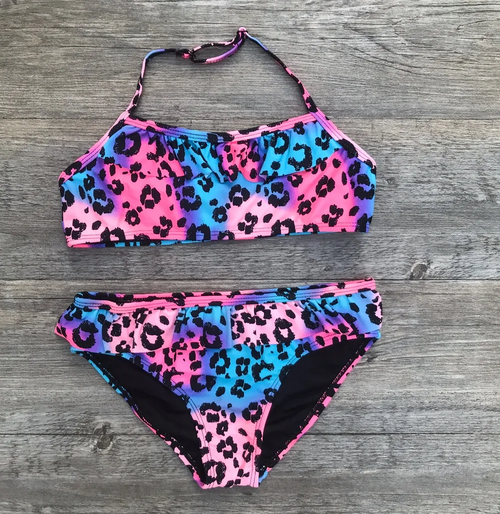 Children Two Piece Swimmsuit Baby Beach Swimsuit Girls Leopard butterfly Swimwear Spandex Made Kids Swimwear for Girls Bikinis Children Two Piece Swimmsuit Baby Beach Swimsuit Girls Leopard butterfly Swimwear Spandex Made Kids Swimwear for Girls Bikinis