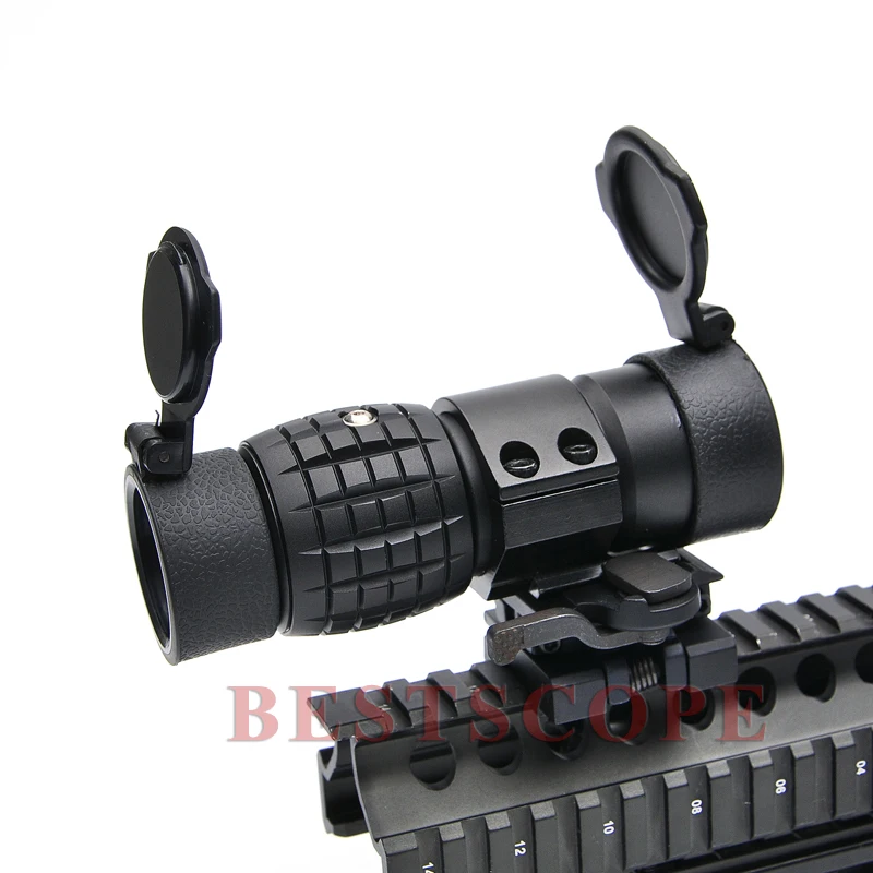 

Red Dot Sight Scope 3x Magnifier Scope Quick Flip Scope Flip To Side Mount Fit For 20mm Weaver Mount Free Shipping