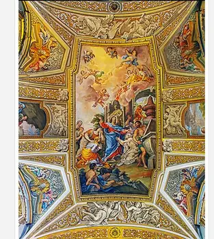 

3d wallpaper 2015 custom mural 3d non-woven wallpaper European Jesus blessing myth zenith mural Ceiling mural