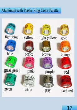 

animal bird rings aluminum with plastic