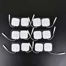 10 sztuk żel silikonowy elektrody klocki dla dziesiątki akupunktura maszyna do fizjoterapii Ems nerwowy stymulator mięśni masażer wyszczuplający Patch