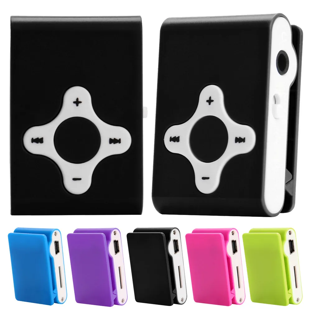

Mini Clip USB MP3 Player Support Micro SD TF Card Music Media Built-in High Energy Rechargeable lecteur hifi