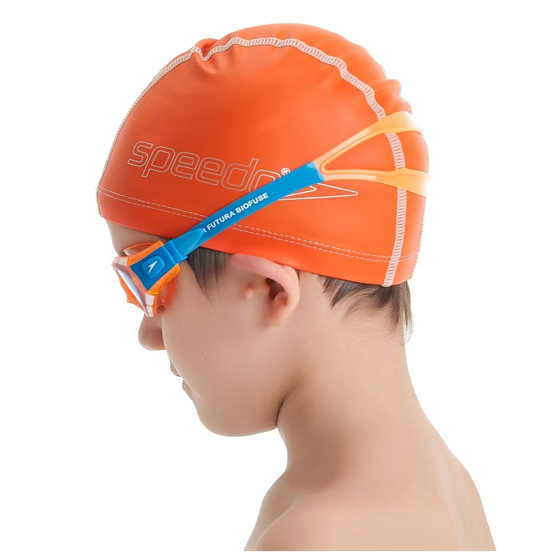 Speedo PU материал Junior Pace Кепка Brights дети плавают ming капюшон детский плавающий головной убор плавающий ming Кепка s для мальчика или девочки плавающий тренировочный