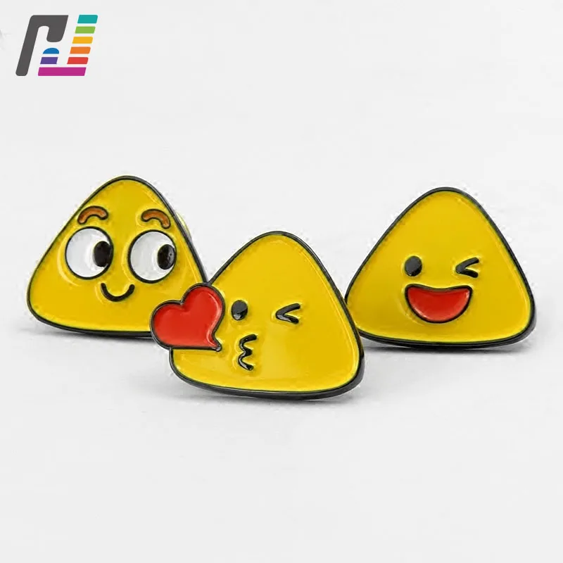 Funny Emoji Pin in Brooch Enamel Lapel Pin Badge Cartoon Smile Pins Brooches Custom Buy at Least 50PCS
