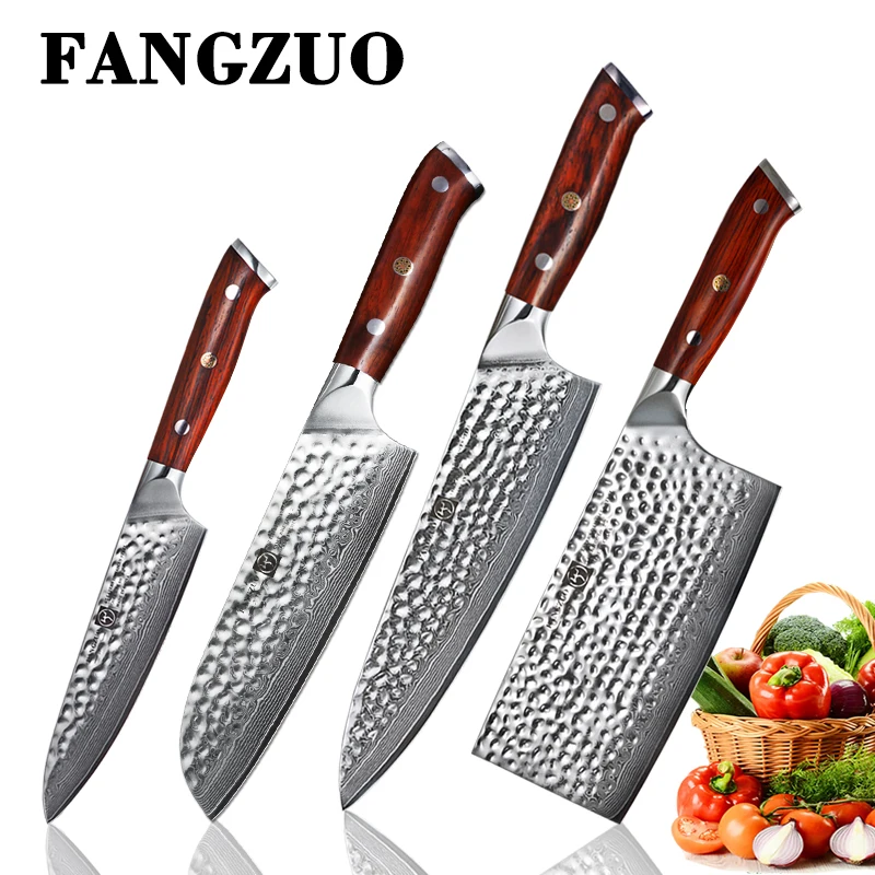 Нож шеф повара FANGZUO японские высокоуглеродистые кухонные ножи 8 дюймов VG10 67 слоев
