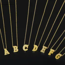

Fashion Jewelry Letter Design Short Necklace Initial Pendant Necklace Women Platinum/Rose Gold Plated Alphabet Letter Collier