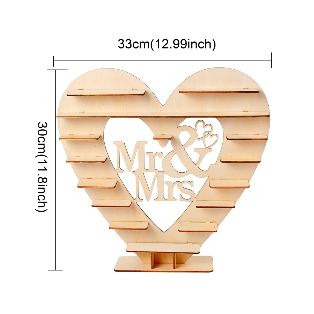 Шоколадная подставка PATIMATE Mr & Mrs в форме сердца свадебное украшение декор для