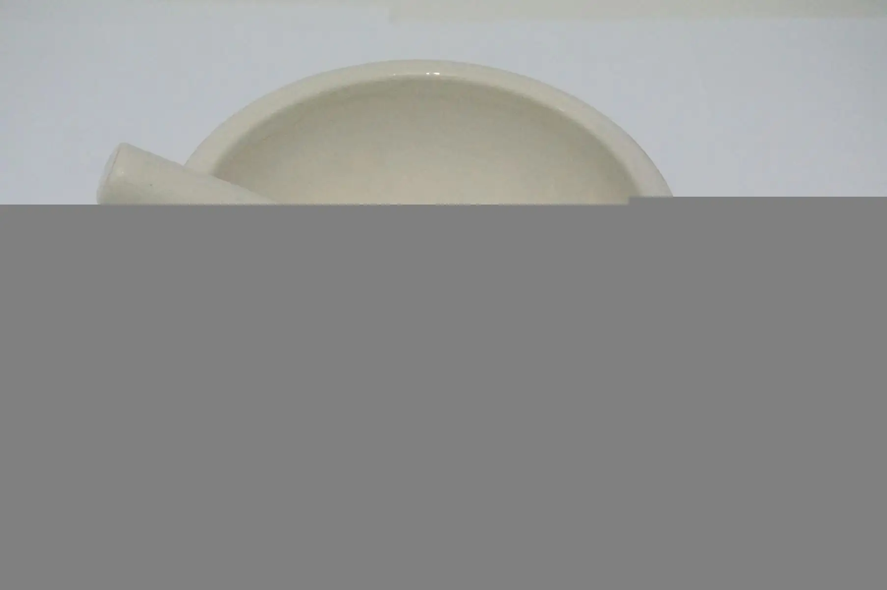 

130mm Porcelain Mortar and Pestle Mixing Grinding Bowl Set White Lab Kit Tools