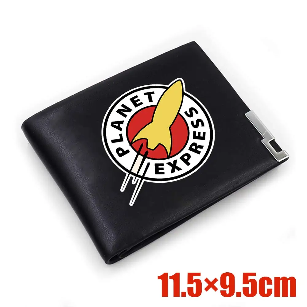 

Anime Futurama PU Wallet Planet Express Bender Fry Symbol Short Purse Handbag Credit Card Clip Slot Bag Cosplay Gift Jewelry