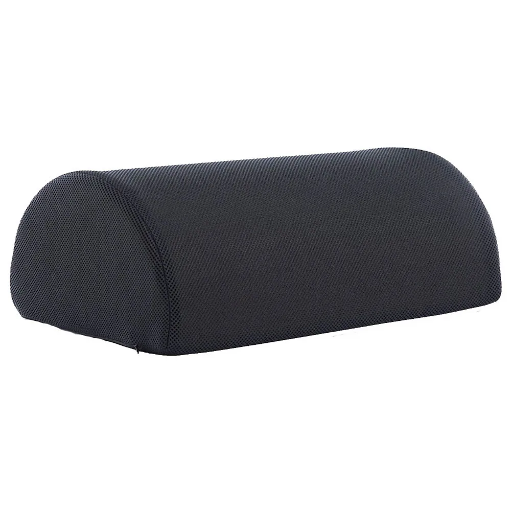 

Foot Rest Cushion Anti Slip Mat to Relieve Knee Foot Pain Half Cylinder Design for Home and Office (Black)