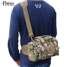 Уличная приманка Рыболовная Сумка 900D Оксфорд Рыболовная Снасть Сумка Многофункциональная камуфляжная поясная сумка для рыбалки снасти