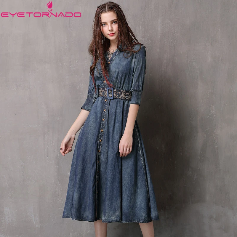 Robe midi boutonnée Clearance