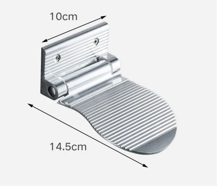 Душ шаг-алюминиевый сплав ванная комната ног душ для бритья ног шаг душ шаг ноги помощь для дома отель ванная комната использования - Цвет: silver