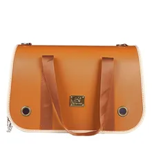 Роскошная сумка для перевозки животных авиакомпания одобрена премиум-класса под сиденьем Совместимость для собак и кошек-с мягкой стороной портативный самолет сумка-тоут