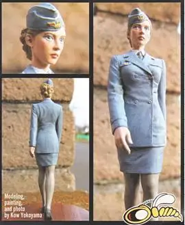 

Unpainted Kit 1/16 high 90mm Women uniform Officer 90mm figure Historical Figure Resin Kit model