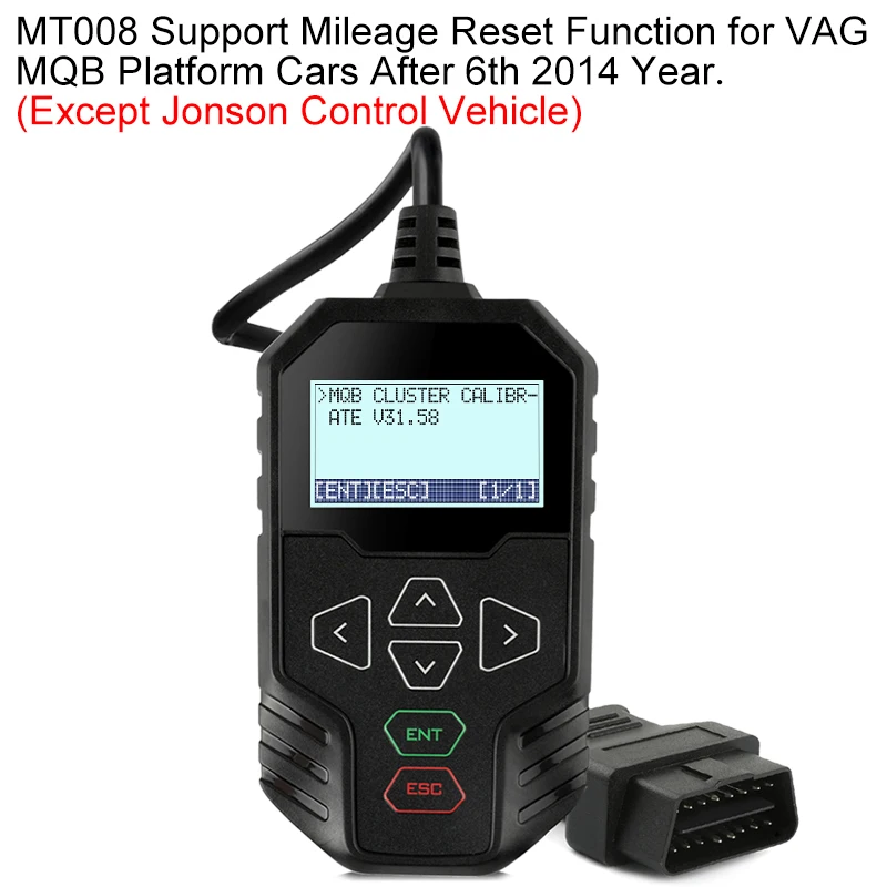 OBDPROG MT008 OBD2 одометр сброс MQB платформа Регулировка пробега ODB OBDII персональное