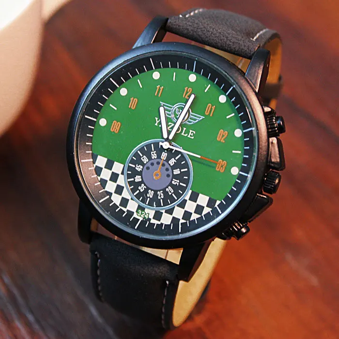 YAZOLE спортивные мужские часы Топ бренд класса люкс известные мужские часы кварцевые часы наручные мужские Hodinky кварцевые часы Relogio Masculino - Цвет: 324 Black Green