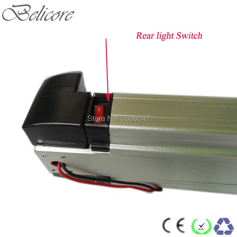 Top 36 volt 350w 500w rear rack style e-bike battery 36v 13ah 14.5ah 15ah 16ah 17ah 17.5ah electric cargo bicycle tricycle battery 5