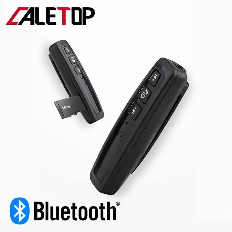 CALETOP Bluetooth приемник адаптер с микрофоном громкой связи беспроводной адаптер Поддержка TF карты Hifi стерео аудио Музыка 3,5 мм разъем