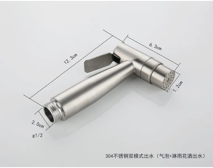 304 нержавеющая сталь Туалет распылитель Шайба Шланг кронштейн угловой клапан рукав Туалет очиститель одно холодное биде одно отверстие