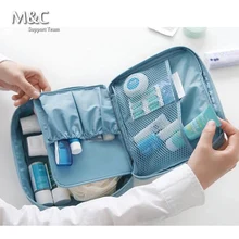 Summer Style Women Makeup Cosmetic Bags Organizer Travel Toiletry organizer toilet Make Up Bag Multi Functional Bolsas HZB-006