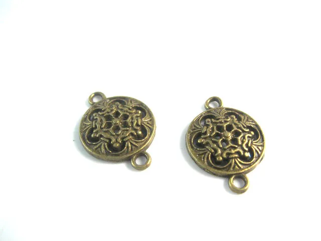 Charms Assorted Zinc Alloy Flowers connectorAntique Bronze Tone Metal Pendant Fit Handcraft DIY a837 | Украшения и аксессуары